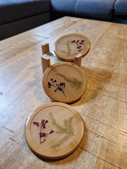 Sous-verres avec bambou