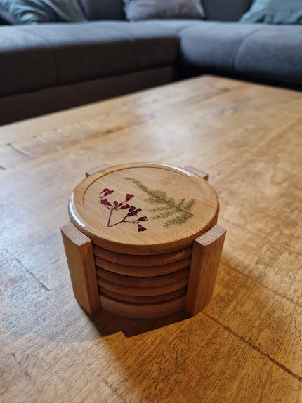 Sous-verres avec bambou