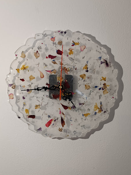 Horloge floral