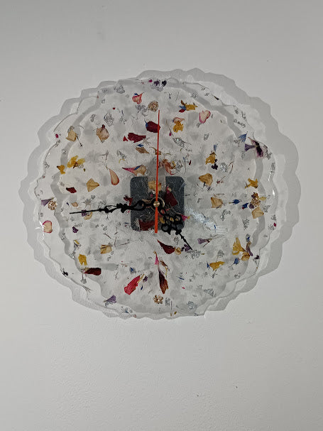 Horloge floral