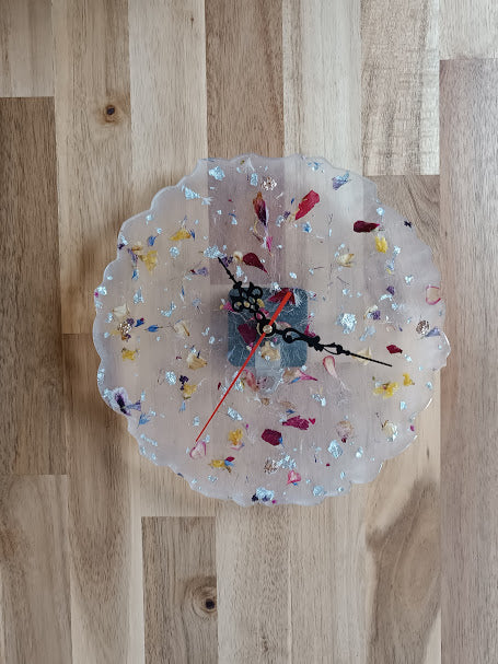 Horloge floral